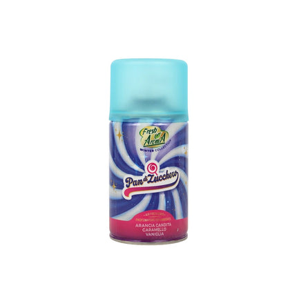 FRESH AROMA DEODORANTE MATIC PAN DI ZUCCHERO ARANCIA CANDITA CARAMELLO VANIGLIA RICARICA SPRAY 250 ML