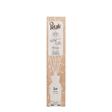 PETALI PROFUMATORE PER AMBIENTI DIFFUSORE CON BASTONCINI FRAGRANZA ROSA 100 ML