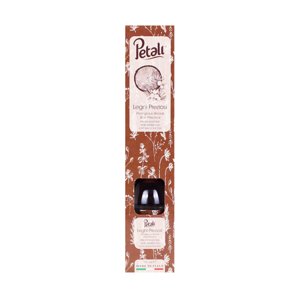 PETALI PROFUMATORE PER AMBIENTI DIFFUSORE CON BASTONCINI FRAGRANZA LEGNI PREZIOSI 100 ML