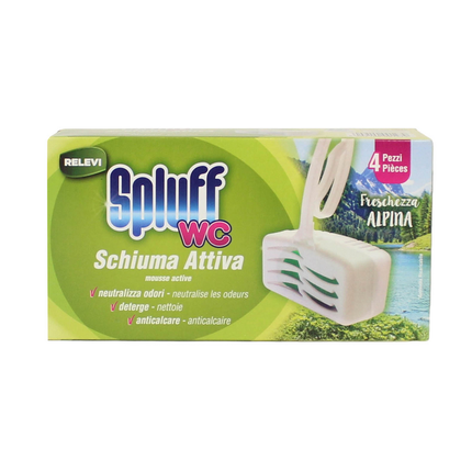RELEVI WC SPLUFF FRESCHEZZA ALPINA 4 TAVOLETTE DA 33 GRAMMI