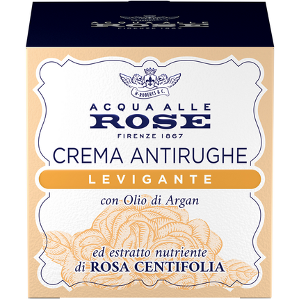 ACQUA ALLE ROSE CREMA ANTIRUGHE LEVIGANTE CON OLIO DI ARGAN ED STRATTO DI ROSA DI CENTIFOLIA 50 ML