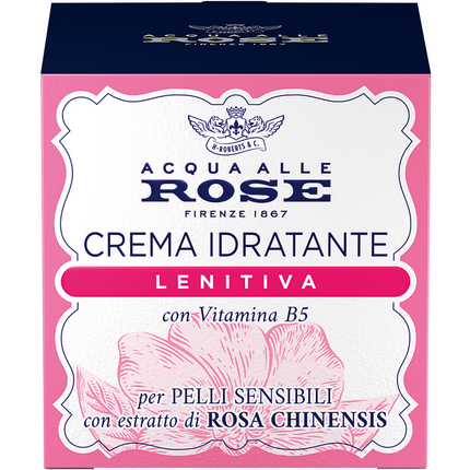 ACQUA ALLE ROSE CREMA IDRATANTE LENITIVA CON VITAMINA B5 PELLI SENSIBILI CON ESTRATTO DI ROSA CHINENSIS 50 ML