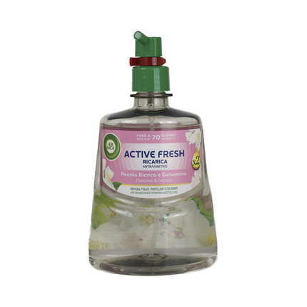AIRWICK ACTIVE FRESH RICARICA PER DIFFUSORE AUTOMATICO FRAGRANZA PEONIA BIANCA E GELSOMINO 228 ML