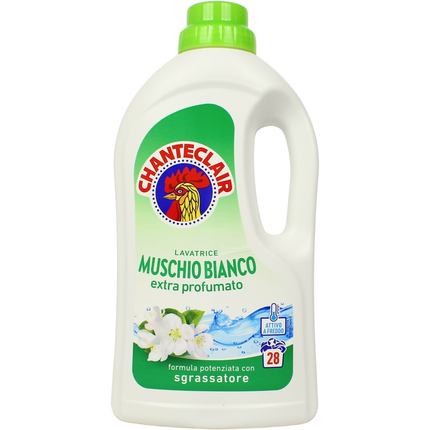 CHANTECLAIR DETERSIVO LIQUIDO BUCATO LAVATRICE MUSCHIO BIANCO 28 LAVAGGI 1260 ML