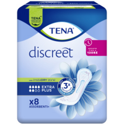 TENA DISCREET EXTRA PLUS ASSORBENTI 8 PZ