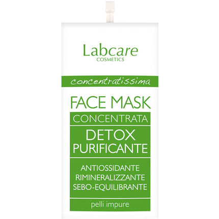 LABCARE COSMETICS FACE MASK CONCENTRATA DETOX PURIFICANTE PELLI IMPURE 25 ML