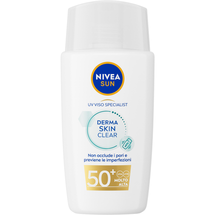 NIVEA SOLARE UV VISO SPECIALIST DERMASKIN CLEAR FP50+ 40 ML