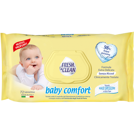 FRESH & CLEAN SALVIETTE BABY COMFORT SENZA ALCOOL 72 PZ
