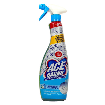 ACE SPRAY BAGNO CON ANTICALCARE SENZA CANDEGGINA ORCHIDEA e GELSOMINO 600 ML