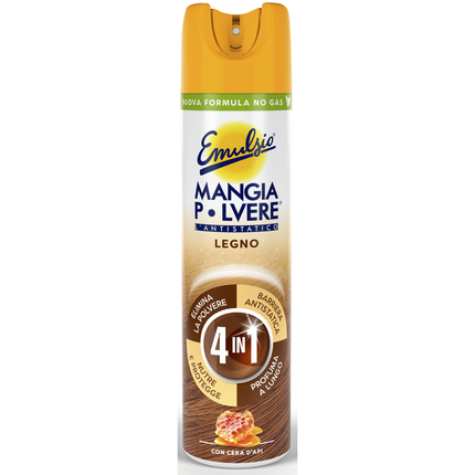 EMULSIO MANGIAPOLVERE LEGNO CON CERA D'API SPRAY 300 ML