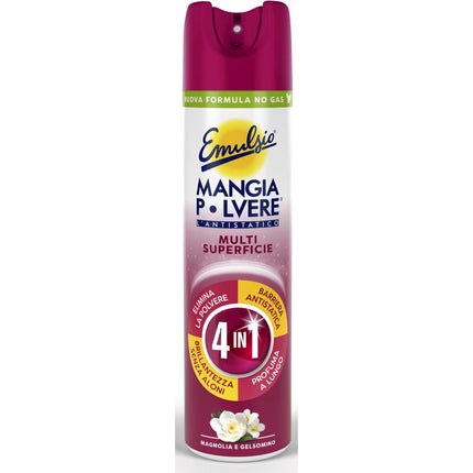 EMULSIO MANGIAPOLVERE MULTI SUPERFICIE PROFUMO MAGNOLIA E GELSOMINO SPRAY 300 ML