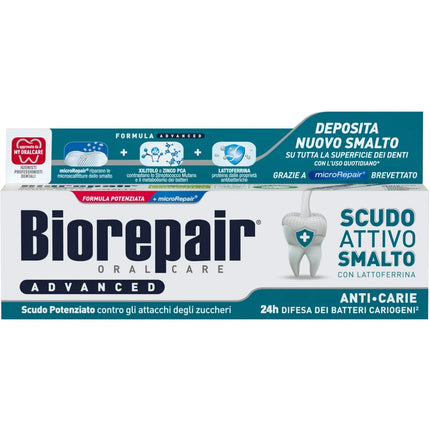 BIOREPAIR DENTIFRICIO ADVANCED SCUDO ATTIVO SMALTO ANTI CARIE 75 ML