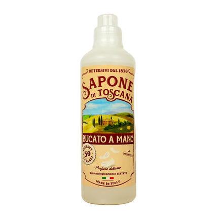 SAPONE DI TOSCANA DETERSIVO LIQUIDO BUCATO A MANO CONCENTRATO CAPI DELICATI E BABY 50 LAVAGGI 1000 ML