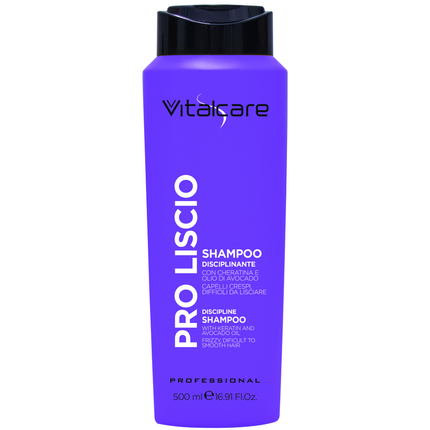 VITALCARE PRO LISCIO SHAMPOO DISCIPLINANTE CON CHERATINA E OLIO DI AVOCADO 500 ML