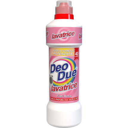 DEO DUE DETERSIVO LIQUIDO BUCATO LAVATRICE FIORI ROSA 40 LAVAGGI