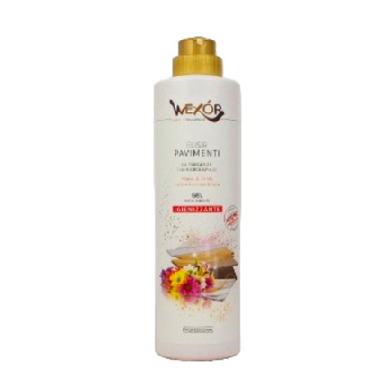 WEXOR ELISIR PAVIMENTI DETERGENTE CON MICROCAPSULE GEL PROFUMANTE IGIENIZZANTE MONOJ DI TAHITI, LIME E FIORI DEL BRASILE 750 ML