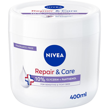 NIVEA BODY CREMA RAPAIR & CARE 72h VASO 400 ML