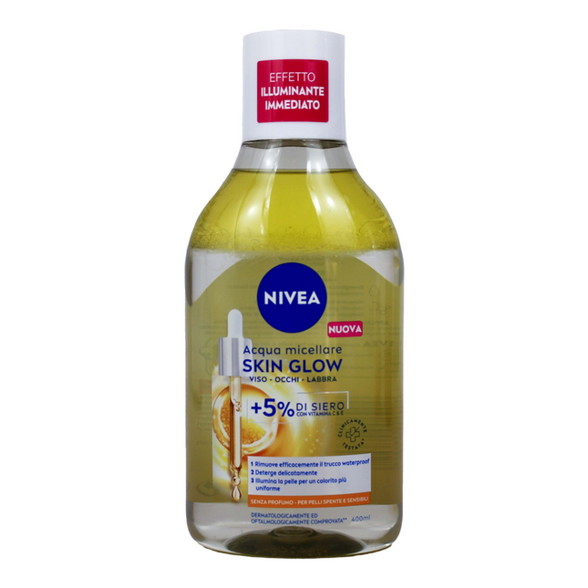 NIVEA VISO ACQUA MICELLARE ILLUMINANTE SERUM VITAMIN C & E 400 ML