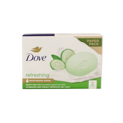 DOVE SAPONETTA CREMOSA REFRESHING 2 PEZZI X 90 GRAMMI