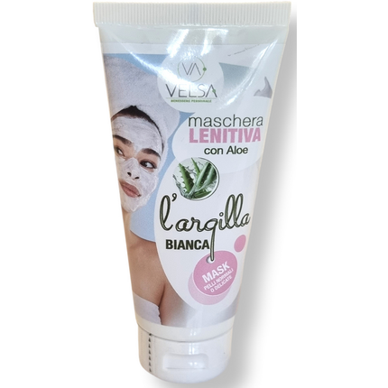 VELSA MASCHERA VISO LENITIVA CON ALOE L'ARGILLA BIANCA PELLI NORMALI O DELICATE 100 ML