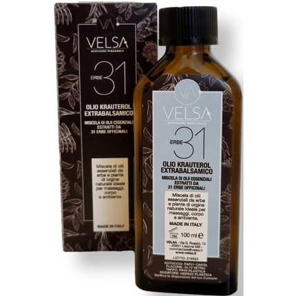VELSA ERBE 31 OLIO KRAUTEROL EXTRABALSAMICO MISCELA ERBE OFFICINALI 100 ML