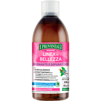 I PROVENZALI LINEA e BELLEZZA DRENANTE e DEPURATIVO 500 ML INTEGRATORE ALIMENTARE