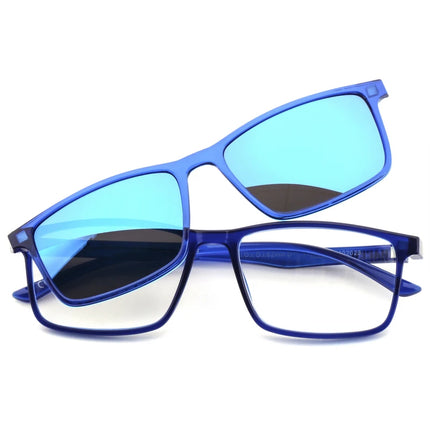 EL CHARRO OCCHIALI DA LETTURA BLU +2,50 + CLIP-ON MAGNETICO LENTI BLU SPECCHIO