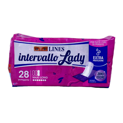 LINES INTERVALLO LADY PLUS MAXI LONG 28 PZ PROTEGGI SLIP