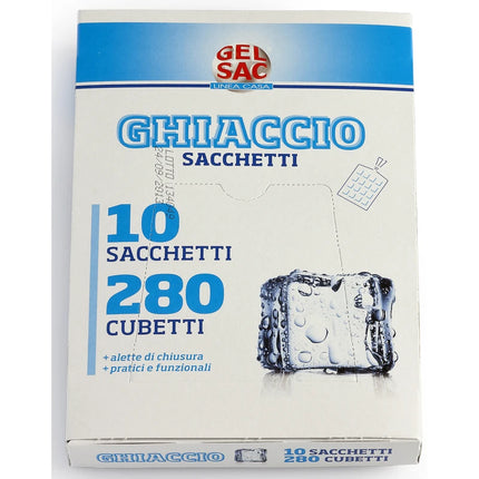 GEL SAC 10 SACCHETTI GHIACCIO 280 CUBETTI TOTALI