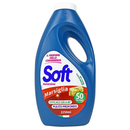 SOFT DETERSIVO BUCATO LAVATRICE LIQUIDO MARSIGLIA 50 LAVAGGI 2250 ML