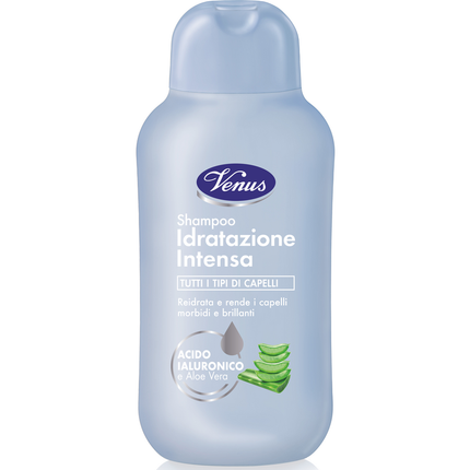 VENUS SHAMPOO IDRATAZIONE INTENSA ACIDO IALURONICO E ALOE VERA PER TUTTI I TIPI DI CAPELLI 250 ML