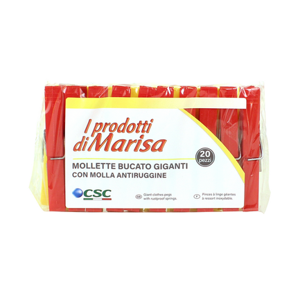 MARISA MOLLETTE BUCATO COLORATE CON MOLLA ANTIRUGGINE 20 PZ