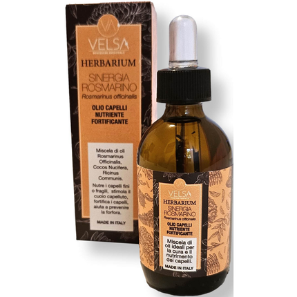 VELSA HERBARIUM SINERGIA ROSMARINO OLIO CAPELLI NUTRIENTE FORTIFICANTE 50 ML