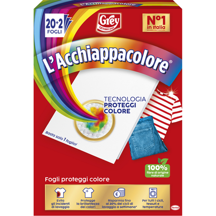 L'ACCHIAPPACOLORE PROTEGGI COLORE 20+2 FOGLI