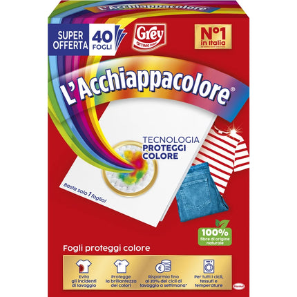 L'ACCHIAPPACOLORE PROTEGGI COLORE 40 FOGLI