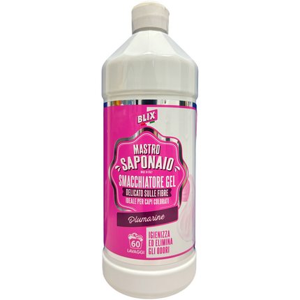 MASTRO SAPONAIO SMACCHIATORE GEL DELICATO CAPI COLORATI BLUMARINE IGIENIZZA ELIMINA ODORI 60 LAVAGGI 850 ML