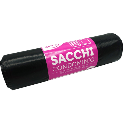 SOAPPY SACCHI CONDOMINIALI COLORE NERO 70x110 10 SACCHI