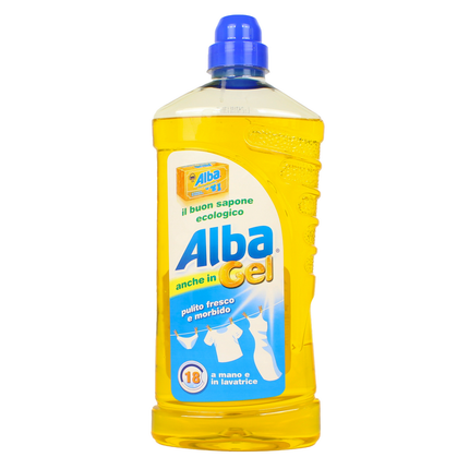 ALBA SAPONE ECO GEL DETERSIVO BUCATO A MANO e LAVATRICE 18 LAVAGGI