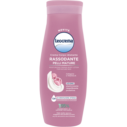 LEOCREMA FLUIDA CREMA CORPO RASSODANTE PELLI MATURE CON COLLAGENE e VITAMIA E per PELLE MOLTO SECCA e SOGGETTA A PERDITA DI TONO 400 ML
