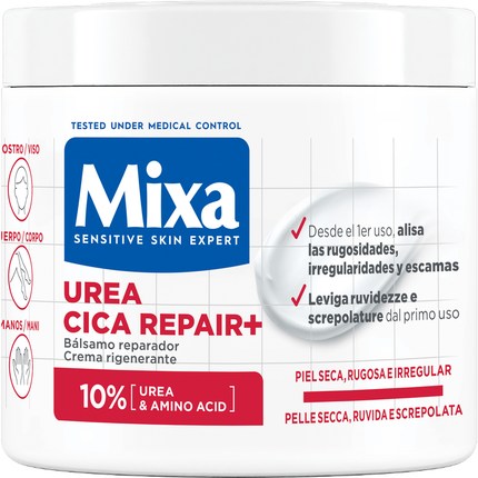 MIXA BODY UREA CICA REPAIR CREMA RIGENERANTE PELLE SECCA e IRREGOLARE VASO 400 ML