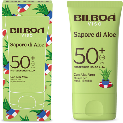 BILBOA SAPORE DI ALOE SOLARE VISO SPF50+ PROTEZIONE MOLTO ALTA 40 ML