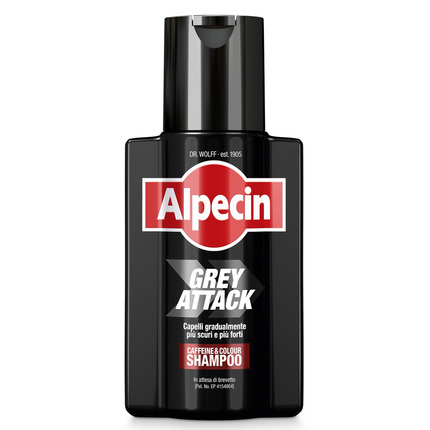 ALPECIN GREY ATTACK SHAMPOO CAFFEIN & COLOUR 200 ML
