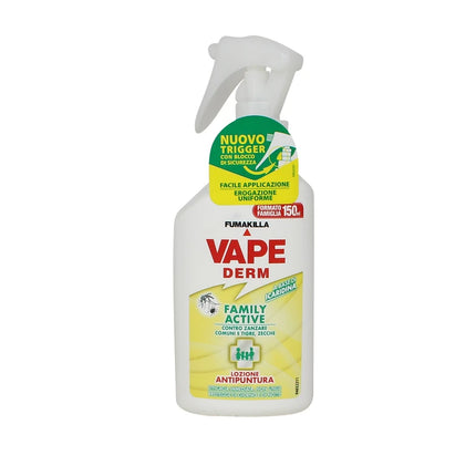 VAPE DERM FAMILY ACTIVE LOZIONE ANTIPUNTURA TRIGGER 150 ML