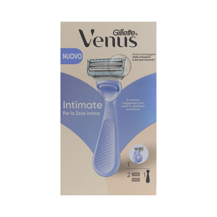 GILLETTE VENUS RASOIO PER PELLE E PELI ZONA INTIMA + 2 RICARICHE