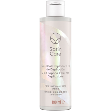 SATIN CARE 2in1 GEL + SAPONE DEPILAZIONE PELI E PELLE ZONA INTIMA 190 ML