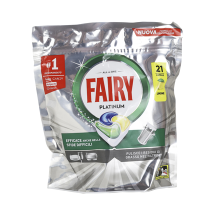 FAIRY TUTTOin1 PLATINUM 21 CAPS LAVASTOVIGLIE AL LIMONE