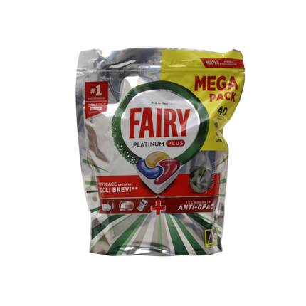 FAIRY TUTTOin1 PLATINUM PLUS 40 CAPS LAVASTOVIGLIE AL LIMONE