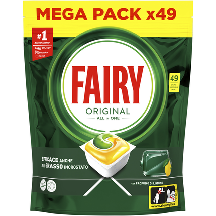 FAIRY TUTTOin1 ORIGINAL 49 CAPS LAVASTOVIGLIE AL LIMONE