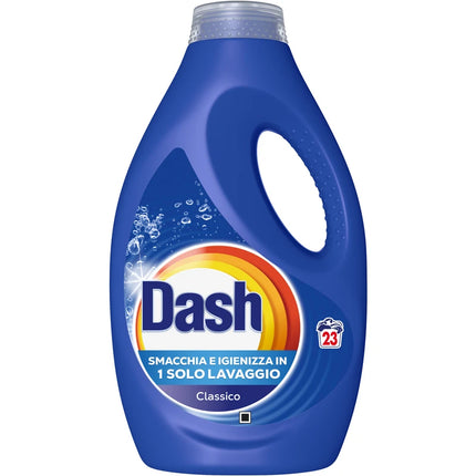 DASH DETERSIVO LIQUIDO BUCATO LAVATRICE CLASSICO 23 LAVAGGI