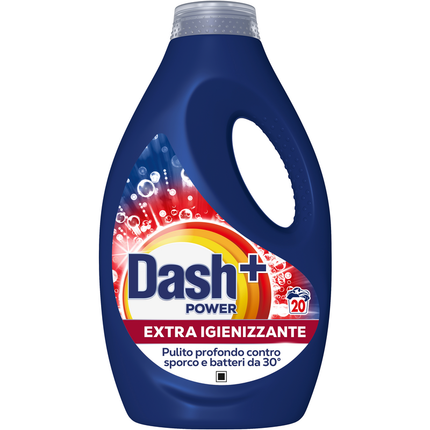 DASH POWER DETERSIVO LIQUIDO BUCATO LAVATRICE EXTRA IGIENIZZANTE 20 LAVAGGI